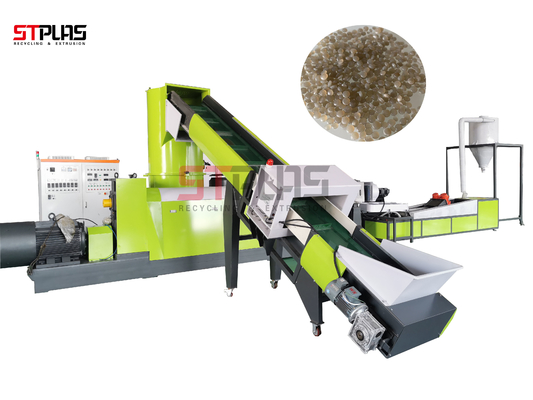 Single Screw Pe Film Granulator Machine Double Column
