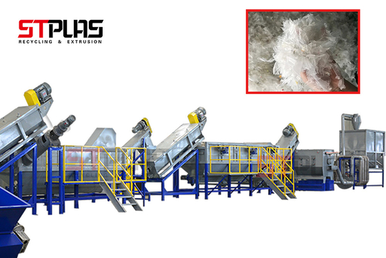 440v Plastic PP PE Film Washing Line Scrap Recycling Crushing Drying Production