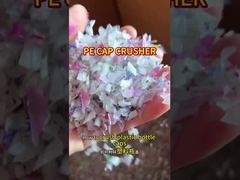 Tutup Botol Plastik LDPE untuk Air Minum – 200-300kg/jam Penghancuran Sampah Plastik Skala Kecil