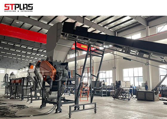 156kw 1000kg/H SUS304 HDPE Washing Line Untuk Drum/Bottle/Basket/Barrel