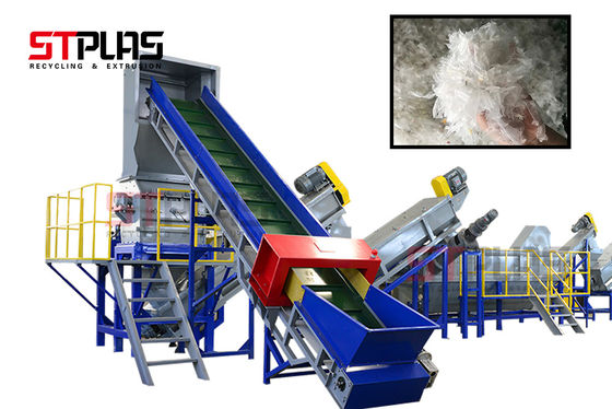 99% Kekeringan Film Plastik Daur Ulang Mesin Cuci Pengering Pipa 100KW 80mm