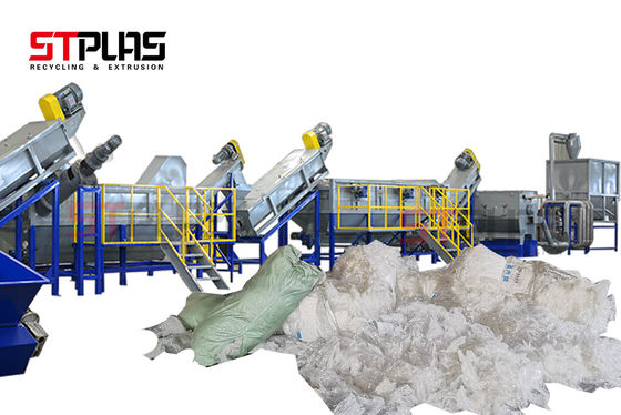 Mesin Cuci Film Plastik Warna Disesuaikan Daur Ulang Plastik Kecil 60mm