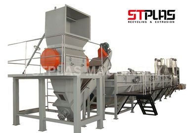 Stainless Steel 304 Limbah PP PE Film Washing Line Dengan 300-1000kg / h Kapasitas